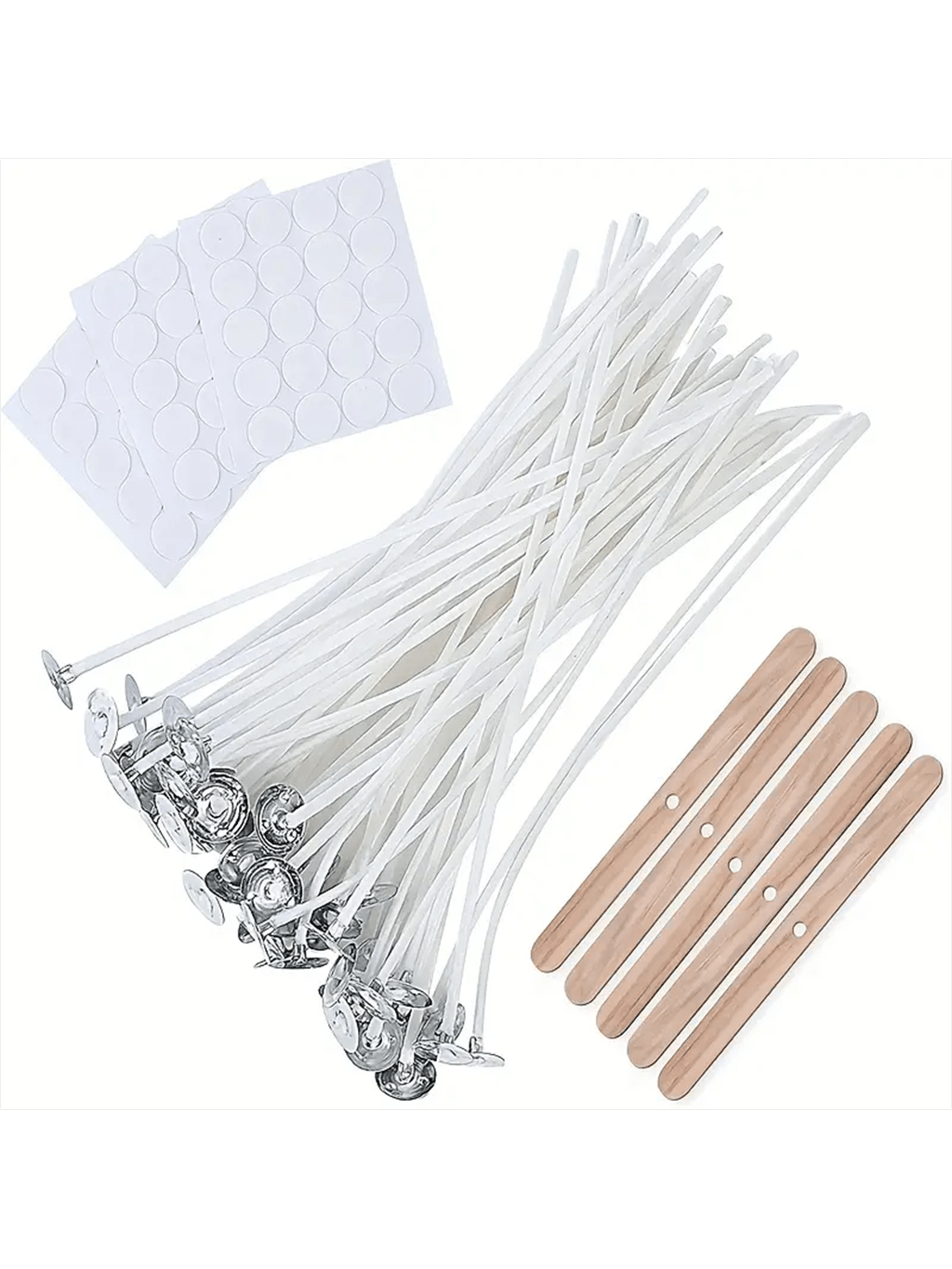 Candle Making Kit For Adults - 100Pcs Cotton Candle Wick 15cm /