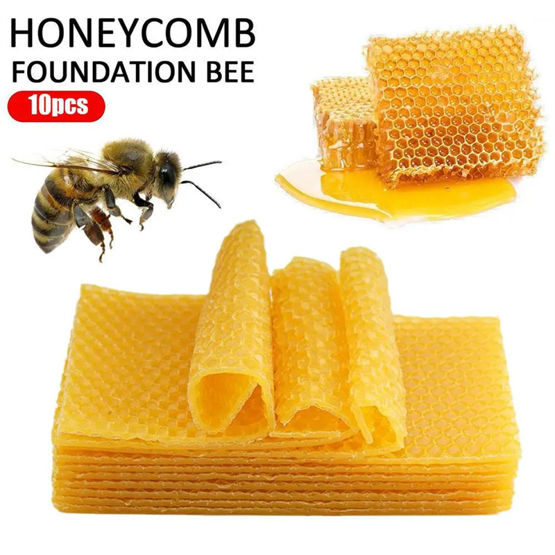 Candle Making Wax - 10Pcs Natural Beeswax Sheets Honeycomb Sheet