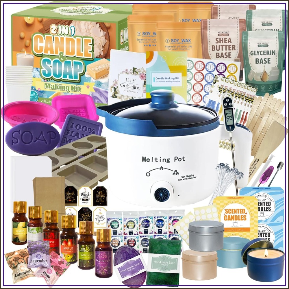 Candle Making Wax - 2-in-1 Candle & Soap Making Kit