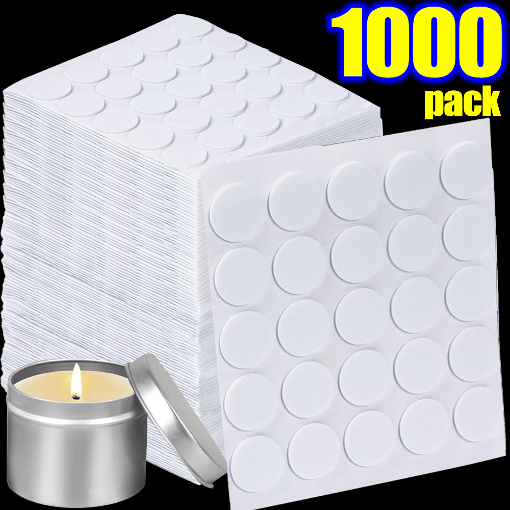 Candle Making Uk - 15mm White Candle Wick Stickers Double-sided