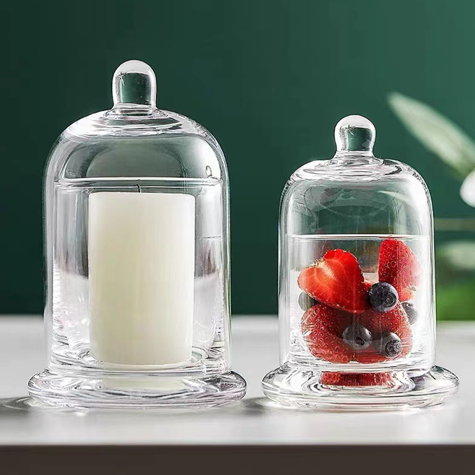 Candle Making Glass - Glass Candle Holder Dome Cake Stand