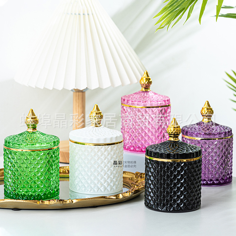 Stained Glass Storage Jar with - Candle Making Glass recensie en prijs