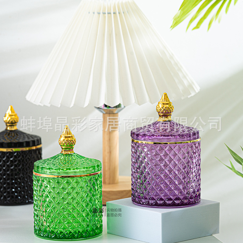 Stained Glass Storage Jar with - Candle Making Glass recensie en prijs