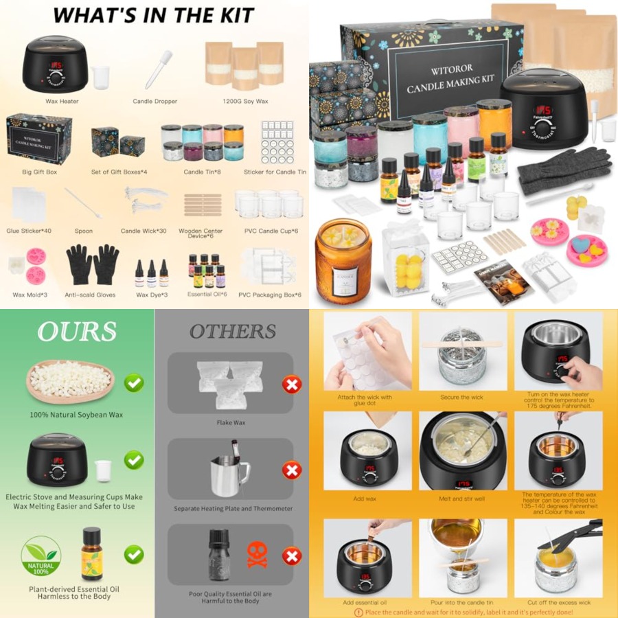 Candle Making Kit, Scented Can - Candle Making Kit For Adults recensie en prijs