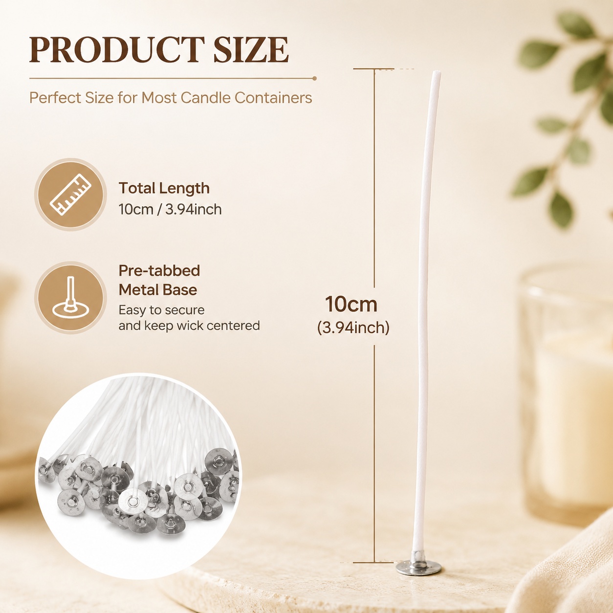 Smokeless Candle Wicks Soy wax - Soy Wax Pillar Blend recensie en prijs