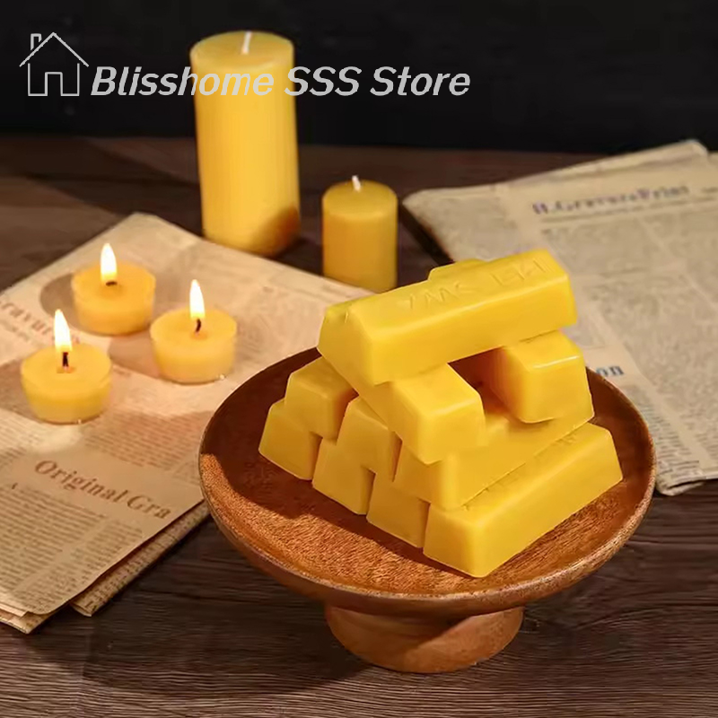 【S】4/8Pcs Pure Beeswax Blocks, - Candle Making Reno recensie en prijs