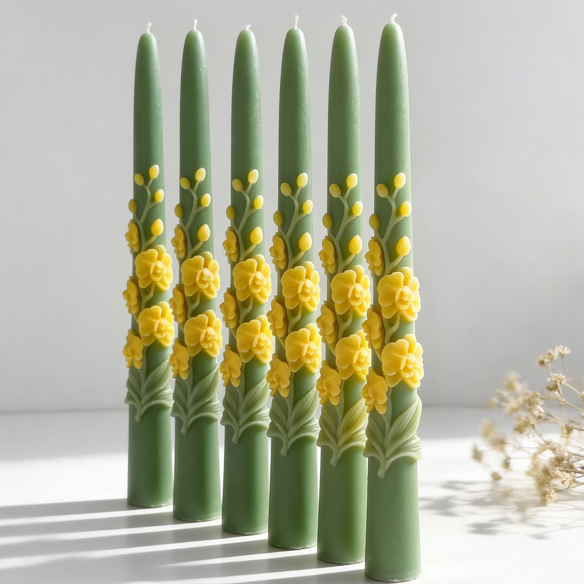 Long Pole Flower Taper Candle  - Candle Making Reno recensie en prijs