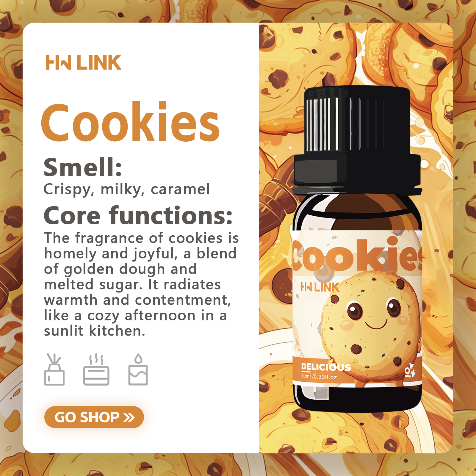 10ml Cookies Essential Oils Pe - Candle Making Ingredients recensie en prijs