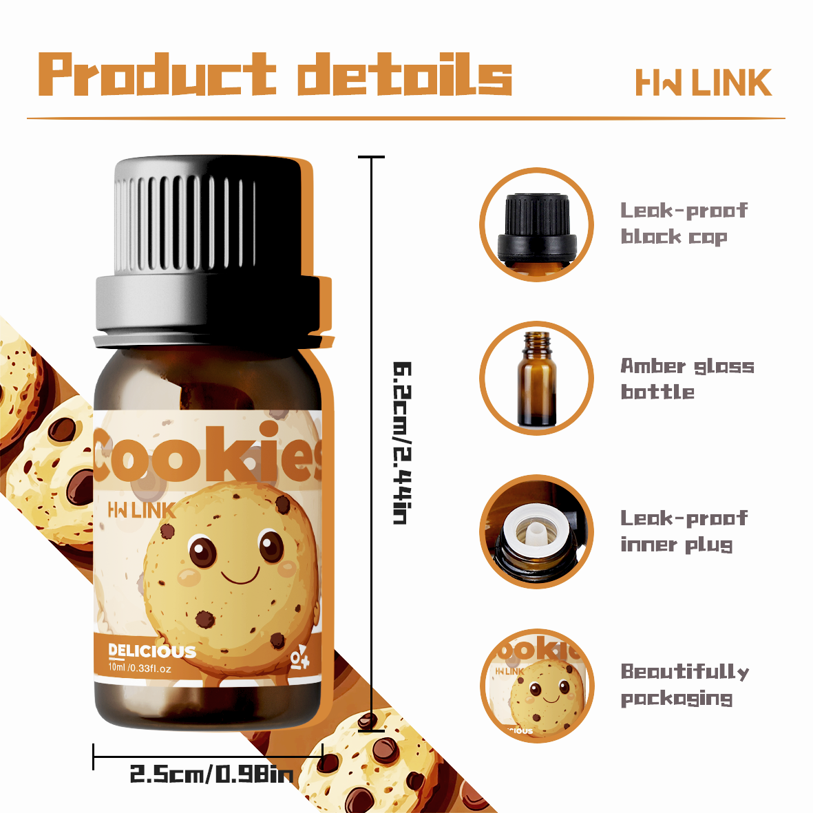 10ml Cookies Essential Oils Pe - Candle Making Ingredients recensie en prijs