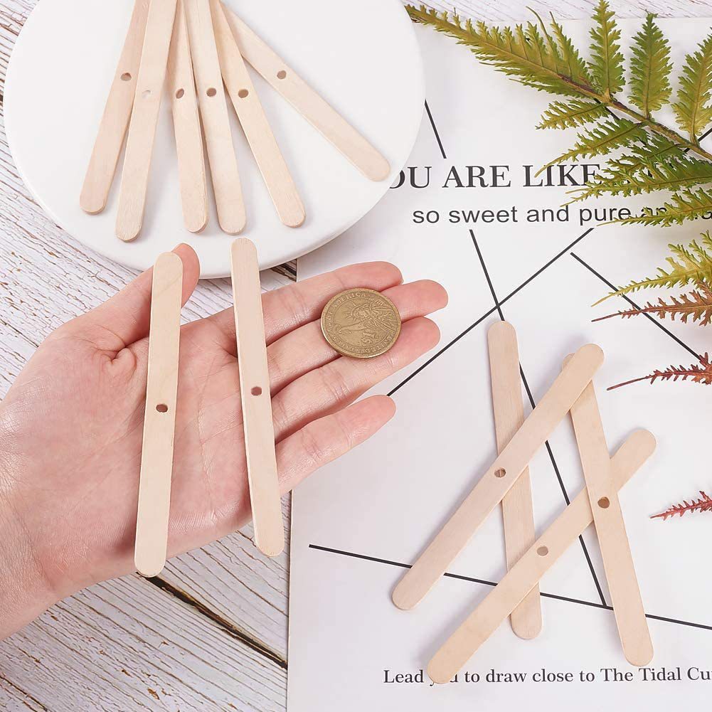 50pcs Wooden Wax Core Holder S - Soy Wax Pillar Blend recensie en prijs