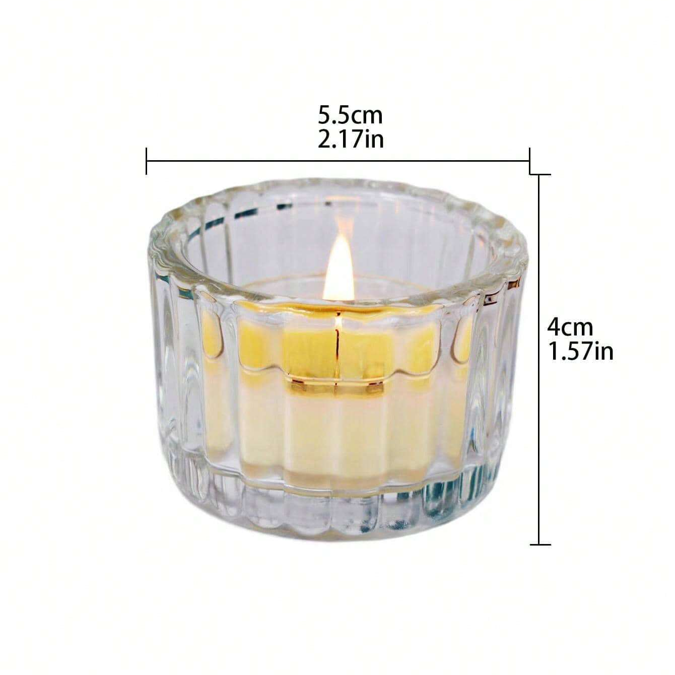 2Pcs Glass Tealight Candle Hol - Candle Making Glass recensie en prijs