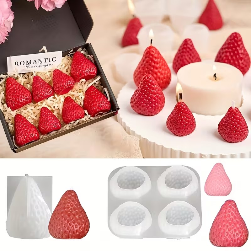 Strawberry Silicone Candle Mol - Candle Making Ideas recensie en prijs