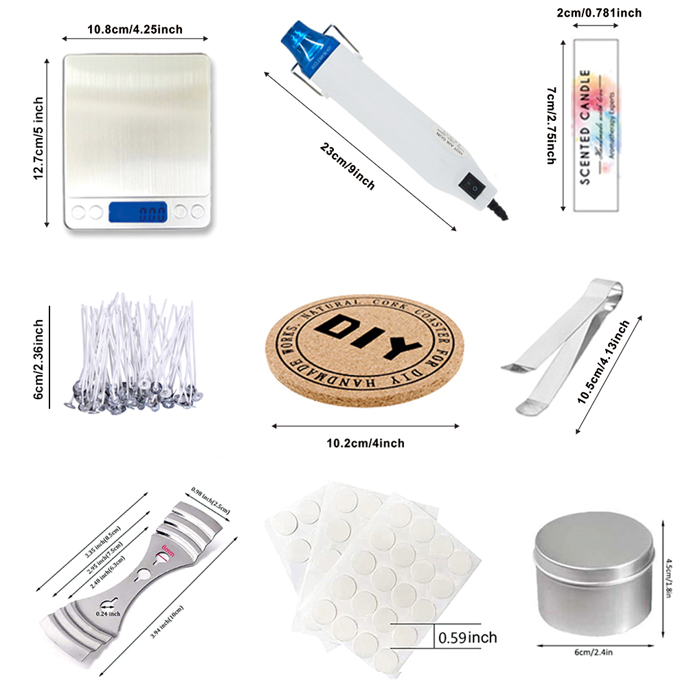 DIY Candle Craft Tools Kit wit - Candle Making Reno recensie en prijs