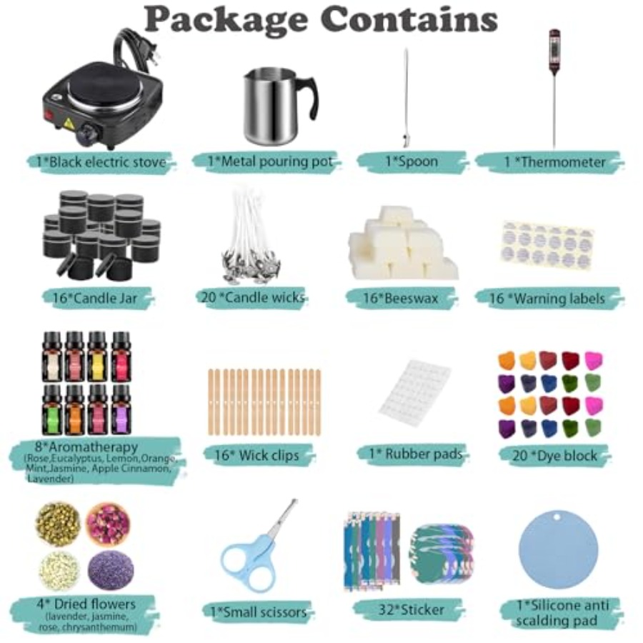 Complete Candle Making Kit Wit - Candle Making Kit For Adults recensie en prijs