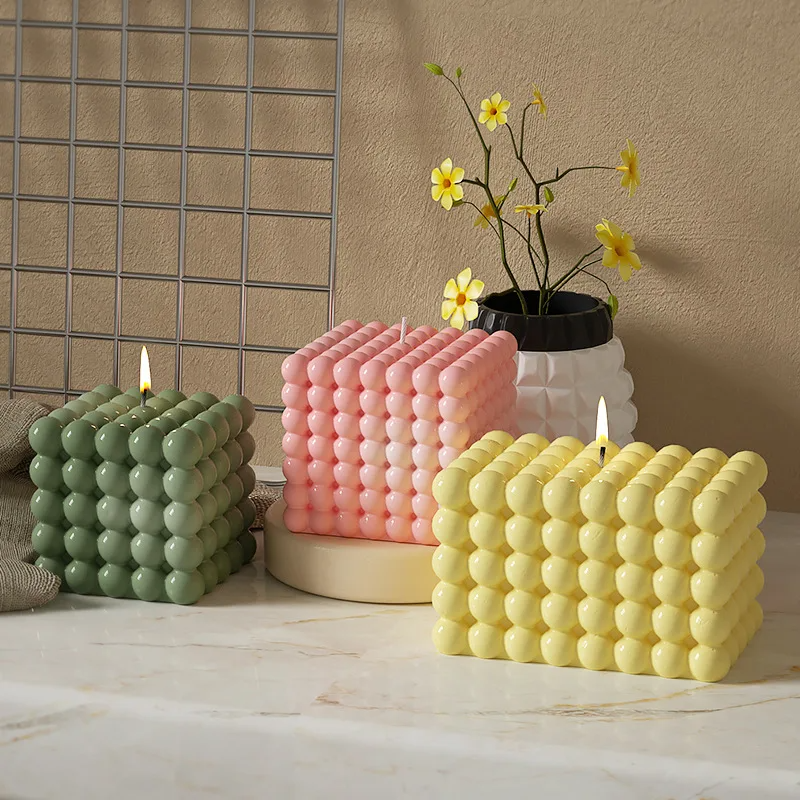 Large Bubble Cube Candles Sili - Candle Making Wax recensie en prijs