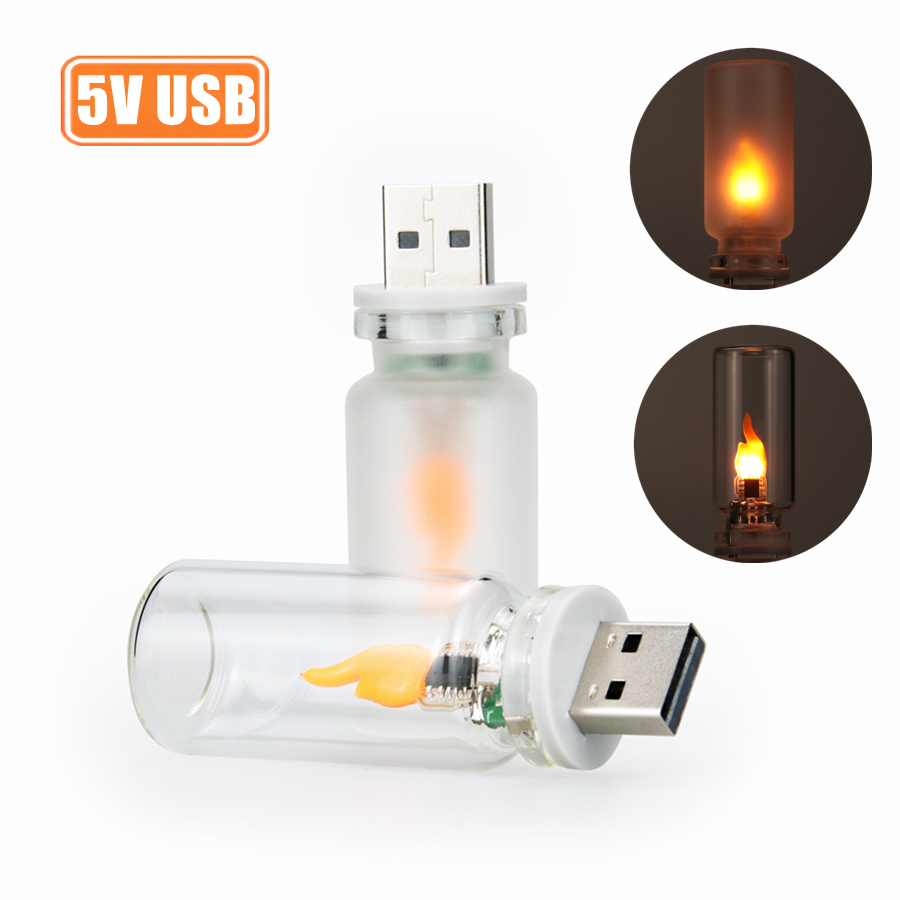 USB Flame Flickering LED Frost - Candle Making Glass recensie en prijs