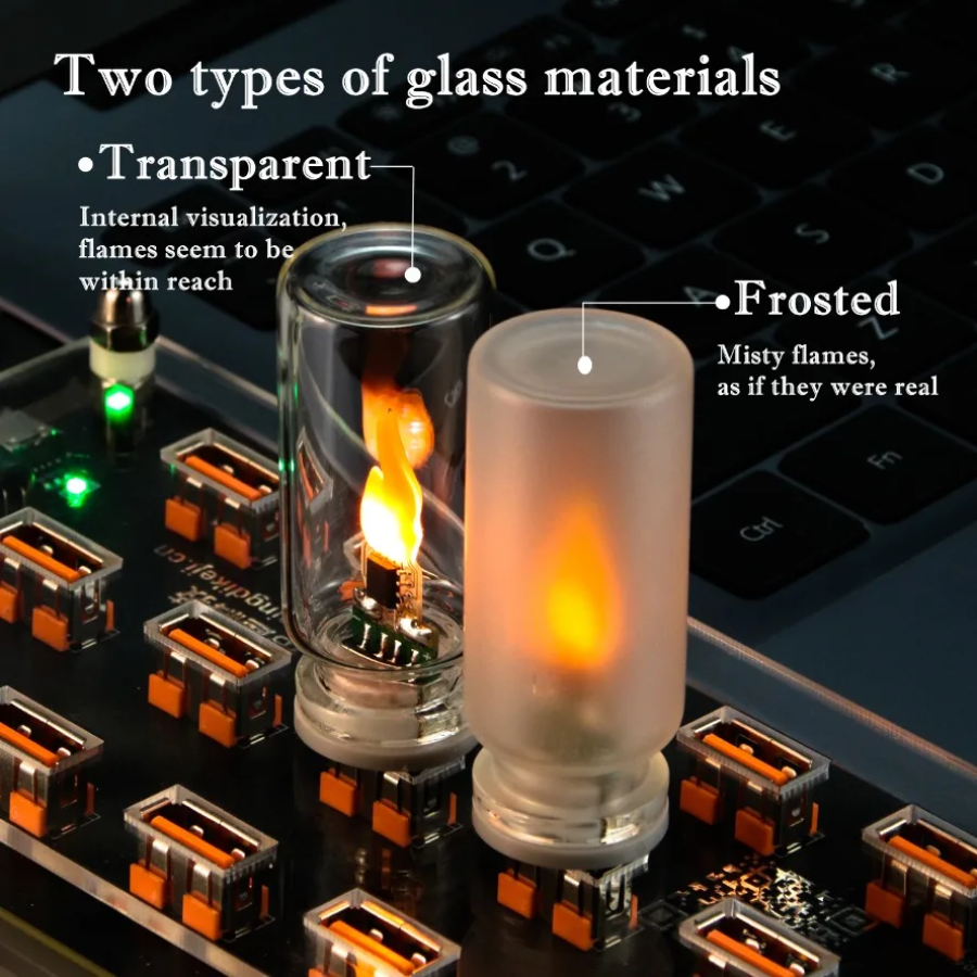 USB Flame Flickering LED Frost - Candle Making Glass recensie en prijs