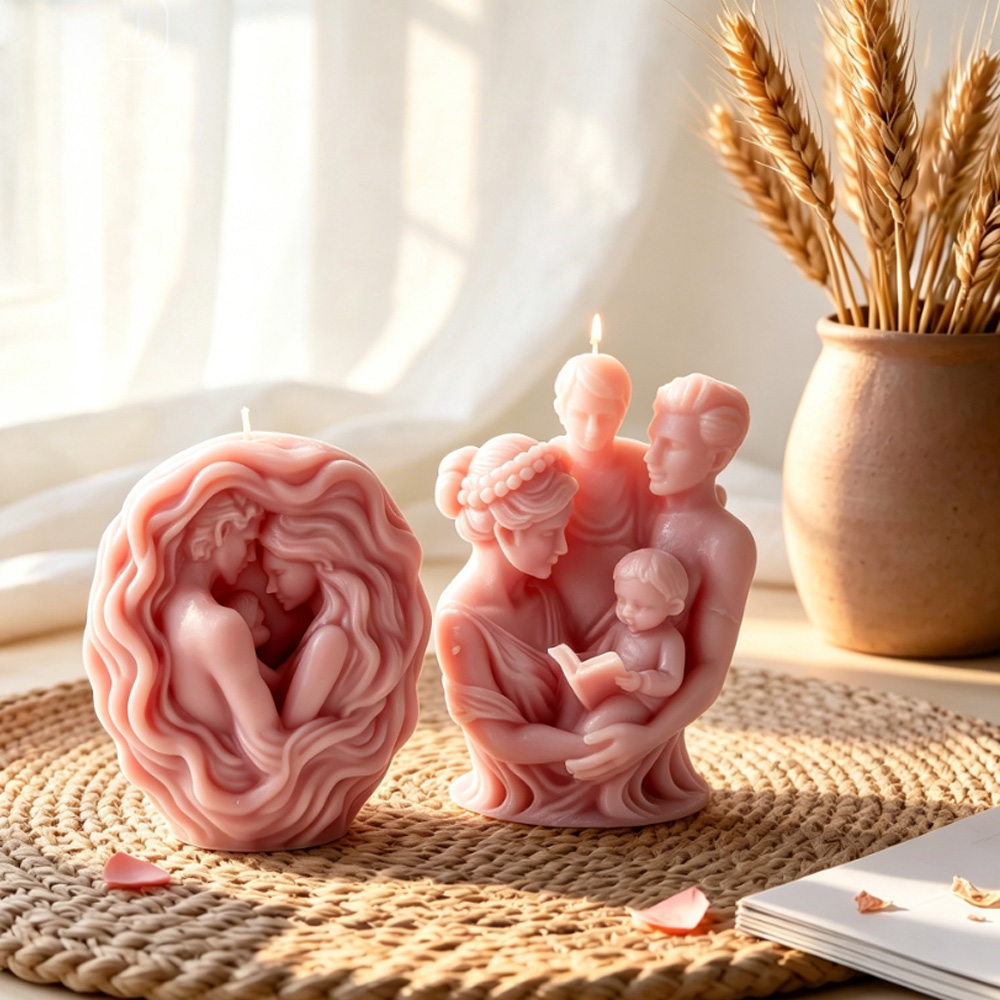 3D family hug silicone candle  - Candle Making Reno recensie en prijs