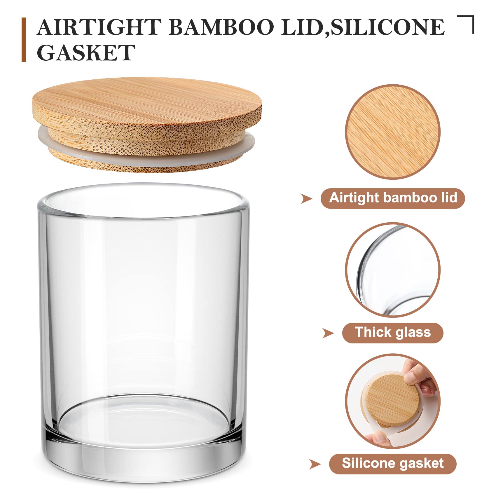6 Pack Candle Jars with Lids E - Candle Making Glass recensie en prijs