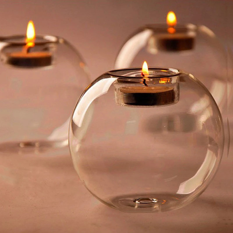 Elegant Round Glass Candle Hol - Candle Making Glass recensie en prijs