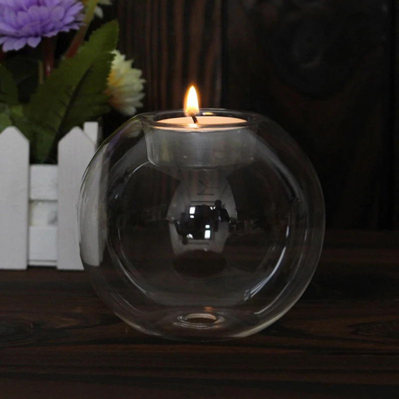 Elegant Round Glass Candle Hol - Candle Making Glass recensie en prijs