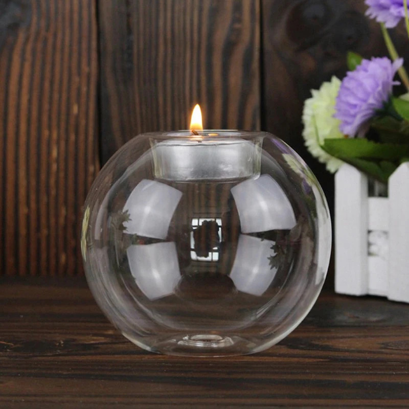 Elegant Round Glass Candle Hol - Candle Making Glass recensie en prijs