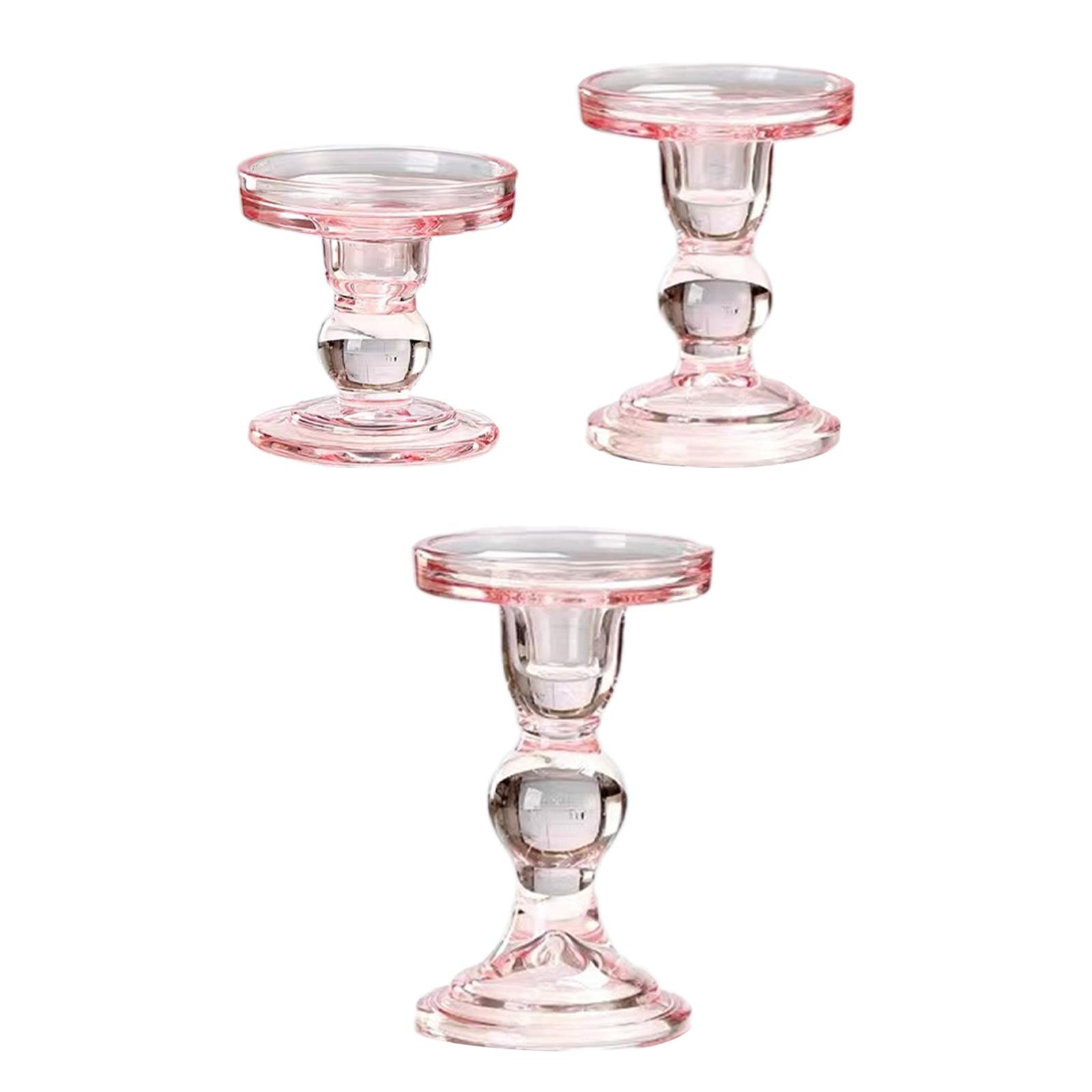 Candle Holder Pink Decorative  - Candle Making Glass recensie en prijs