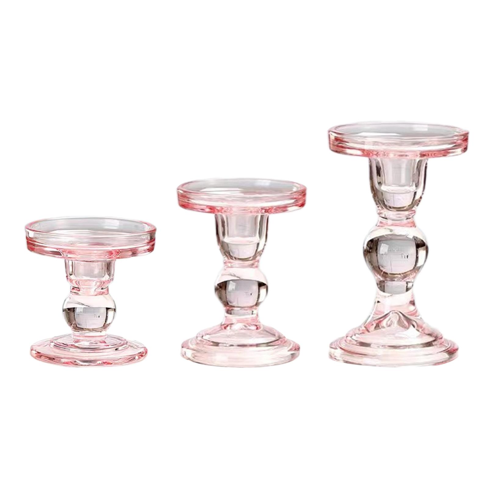 Candle Holder Pink Decorative  - Candle Making Glass recensie en prijs