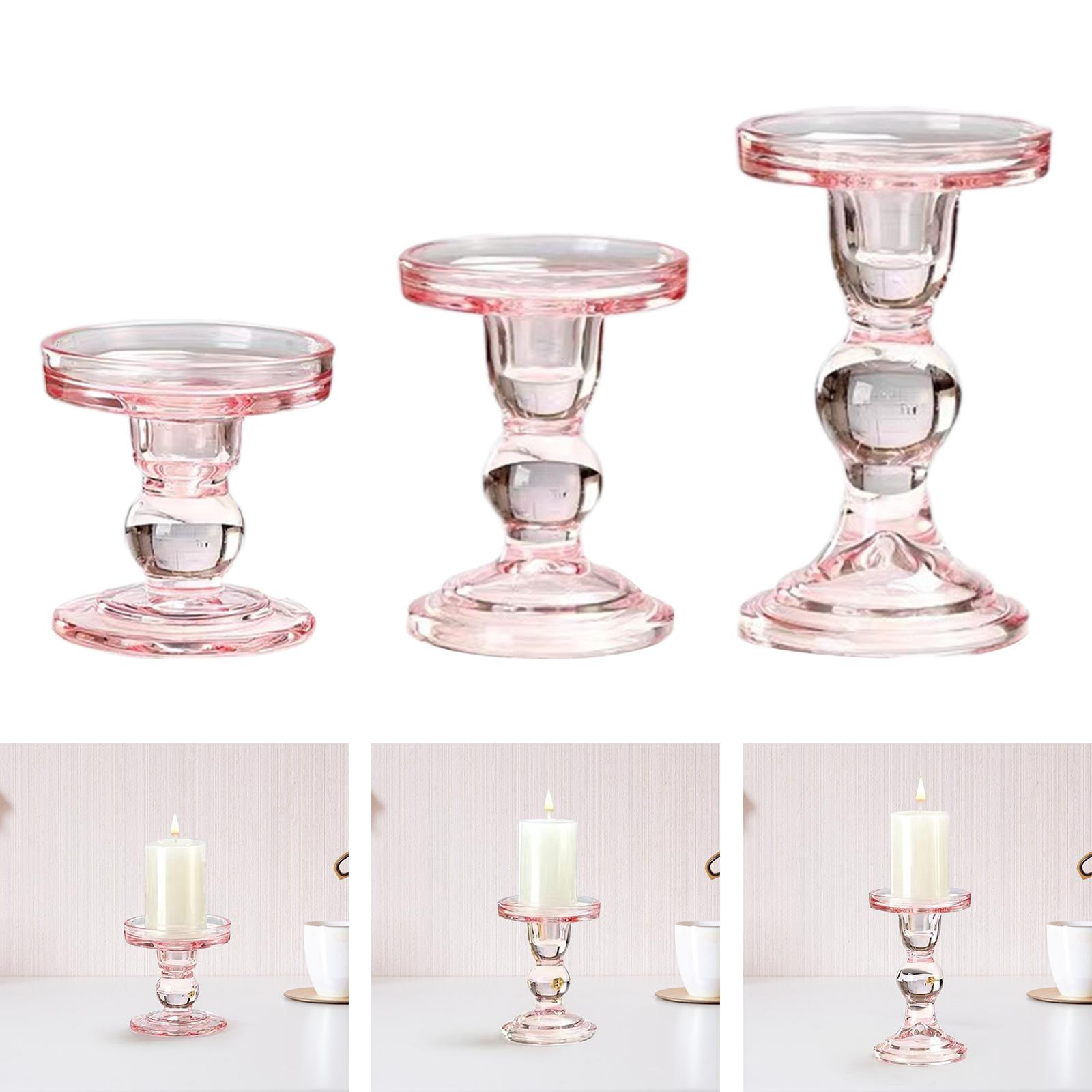 Candle Holder Pink Decorative  - Candle Making Glass recensie en prijs