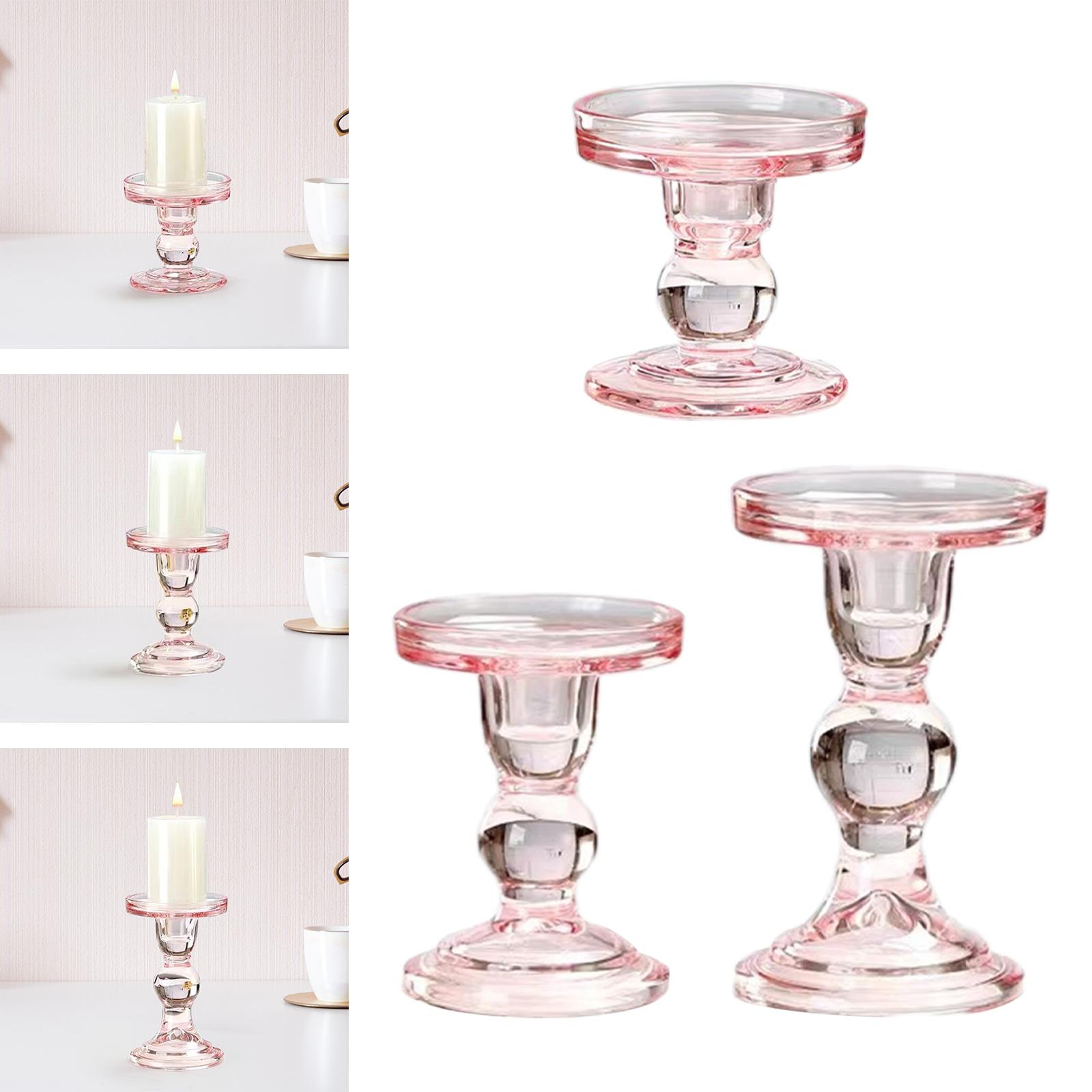 Candle Holder Pink Decorative  - Candle Making Glass recensie en prijs