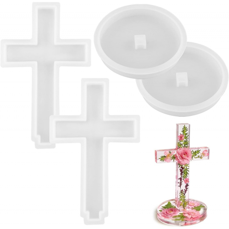 Two silicone molds with a base - Candle Making Ideas recensie en prijs