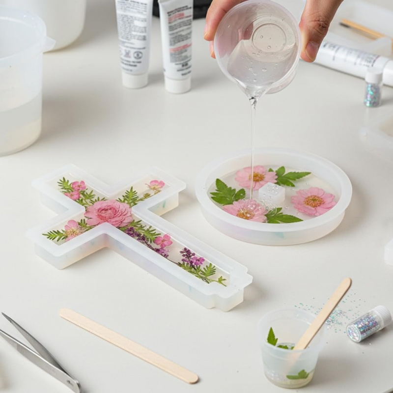 Two silicone molds with a base - Candle Making Ideas recensie en prijs