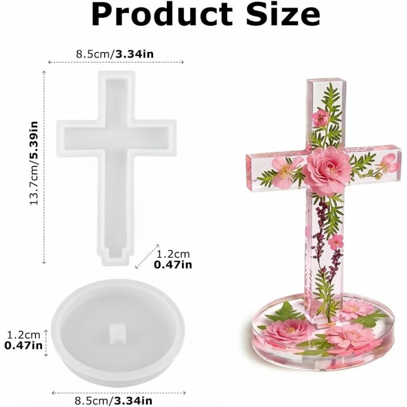 Two silicone molds with a base - Candle Making Ideas recensie en prijs