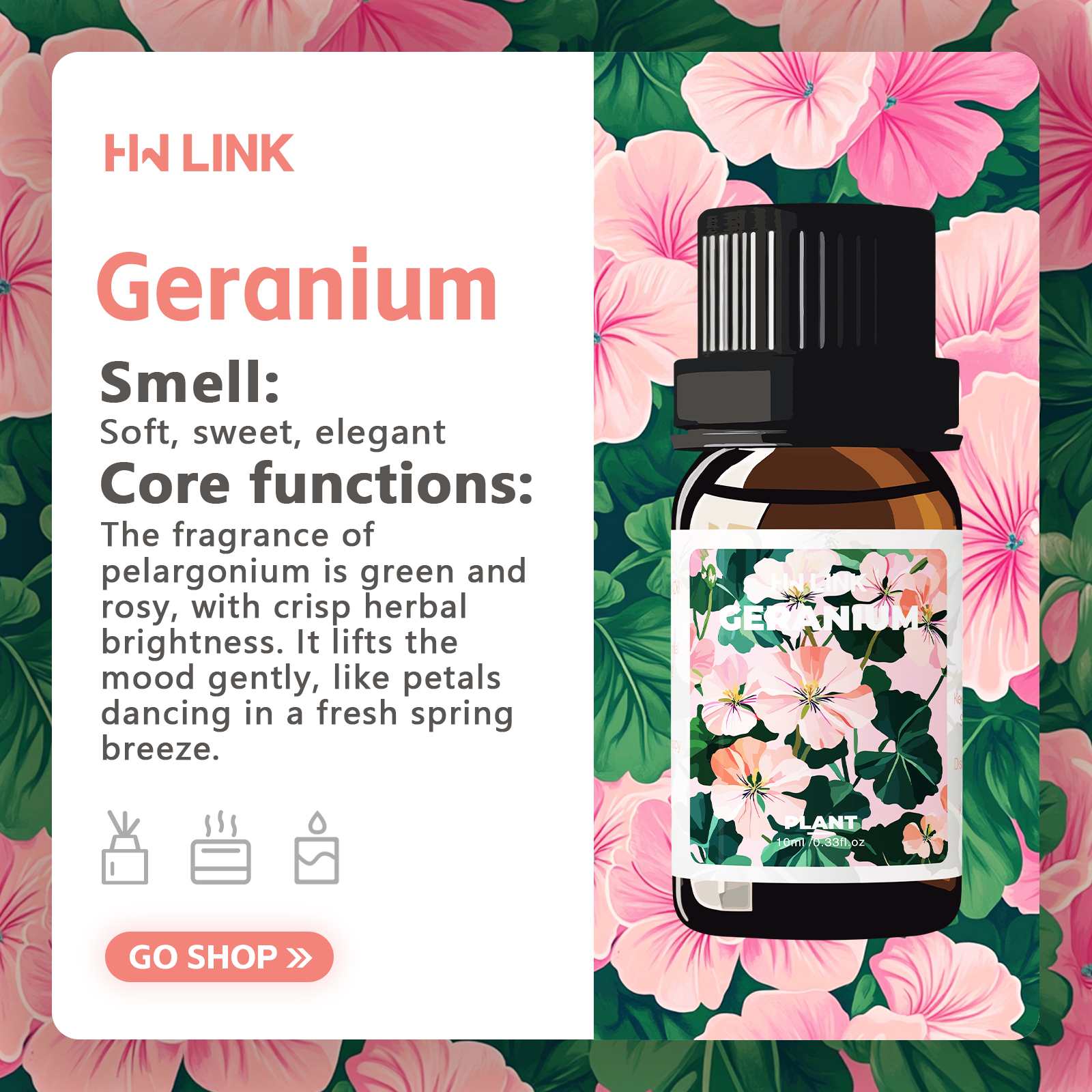 Geranium Essential Oil 10ml 10 - Candle Making Ingredients recensie en prijs