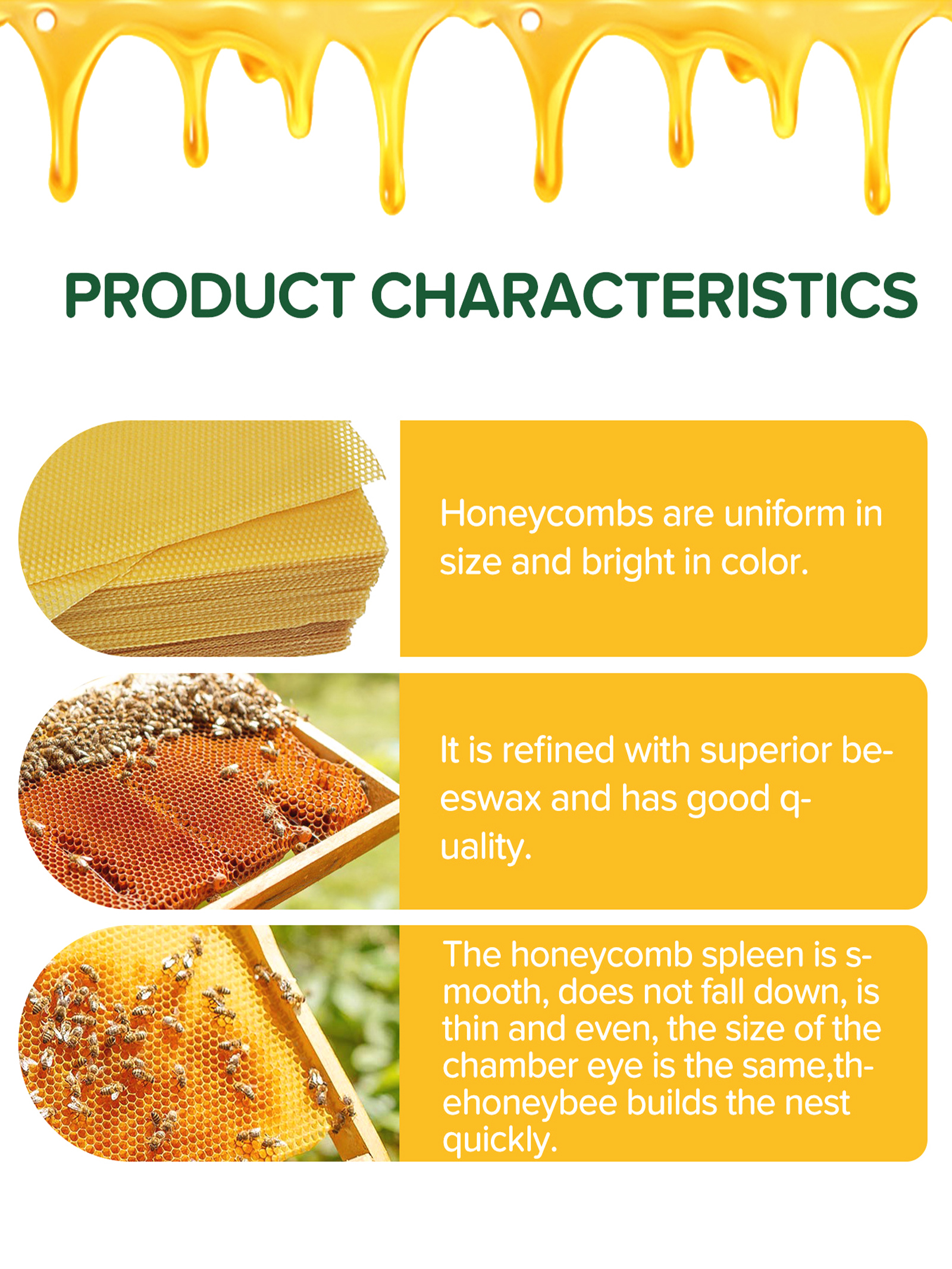 10Pcs Natural Honeycomb Bee Wa - Candle Making Ingredients recensie en prijs
