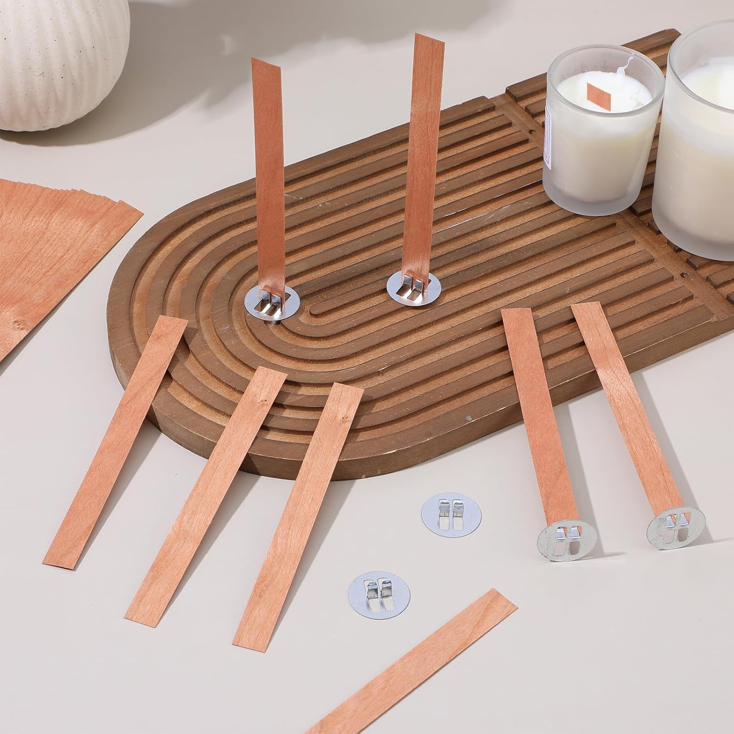 60Pcs Wood Wicks for Candles M - Candle Making Reno recensie en prijs
