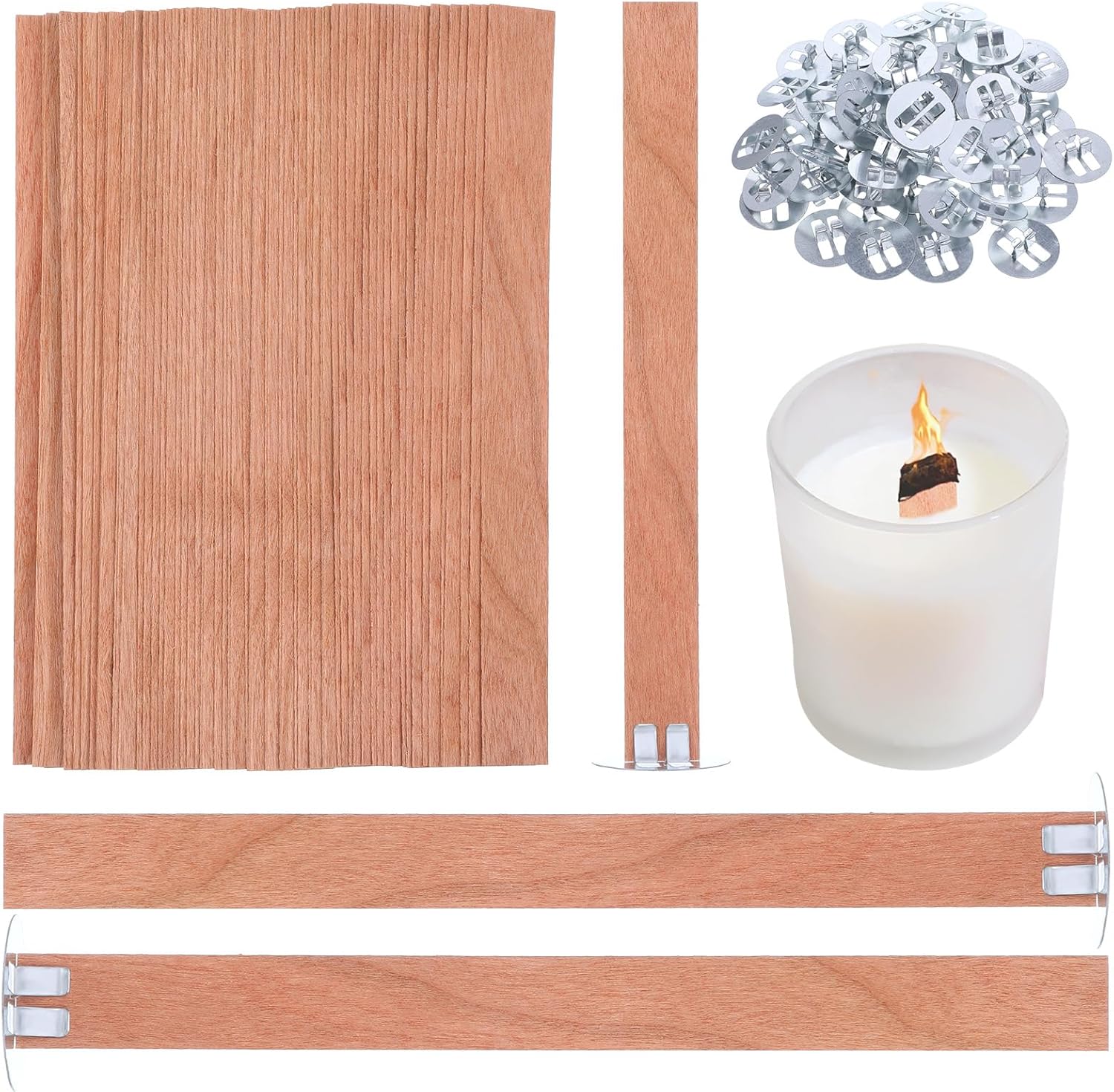 60Pcs Wood Wicks for Candles M - Candle Making Reno recensie en prijs