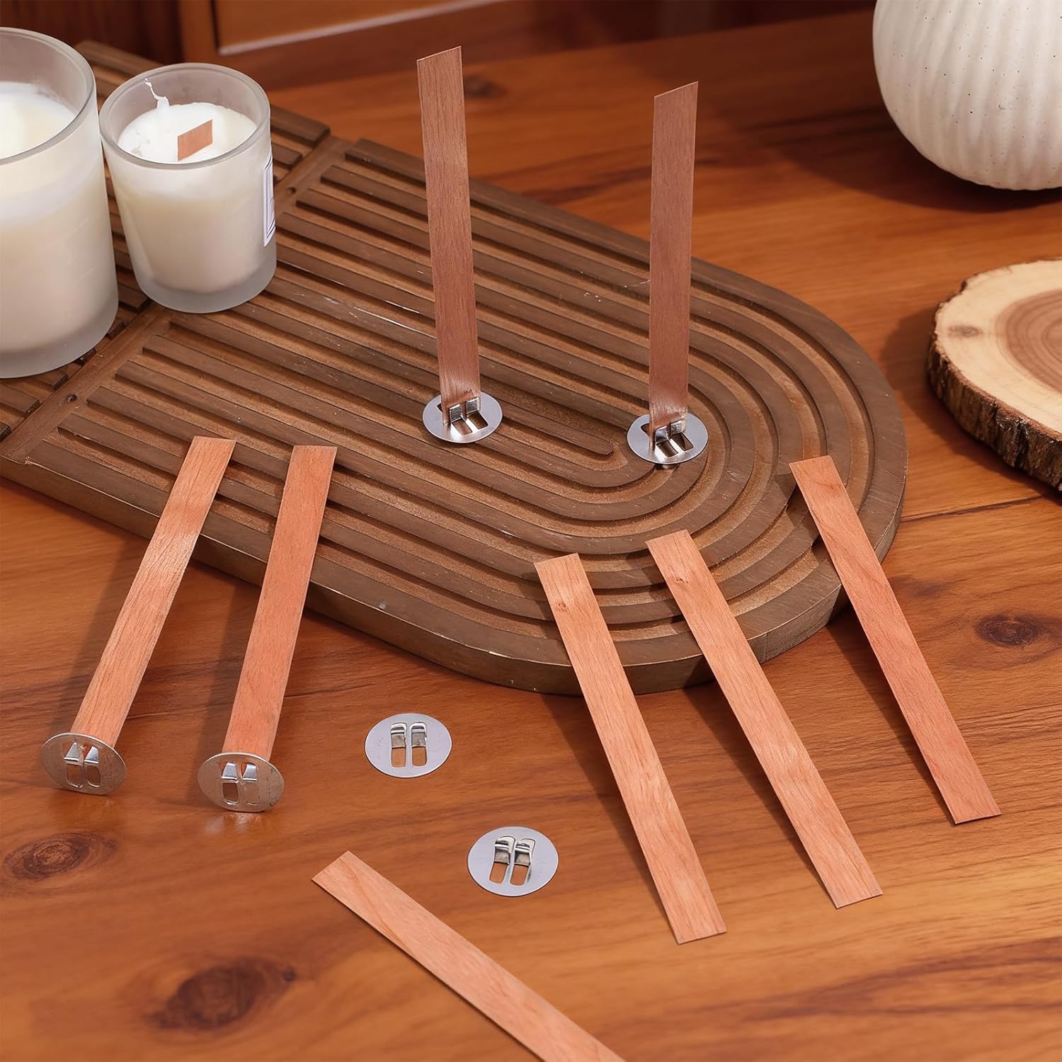 60Pcs Wood Wicks for Candles M - Candle Making Reno recensie en prijs