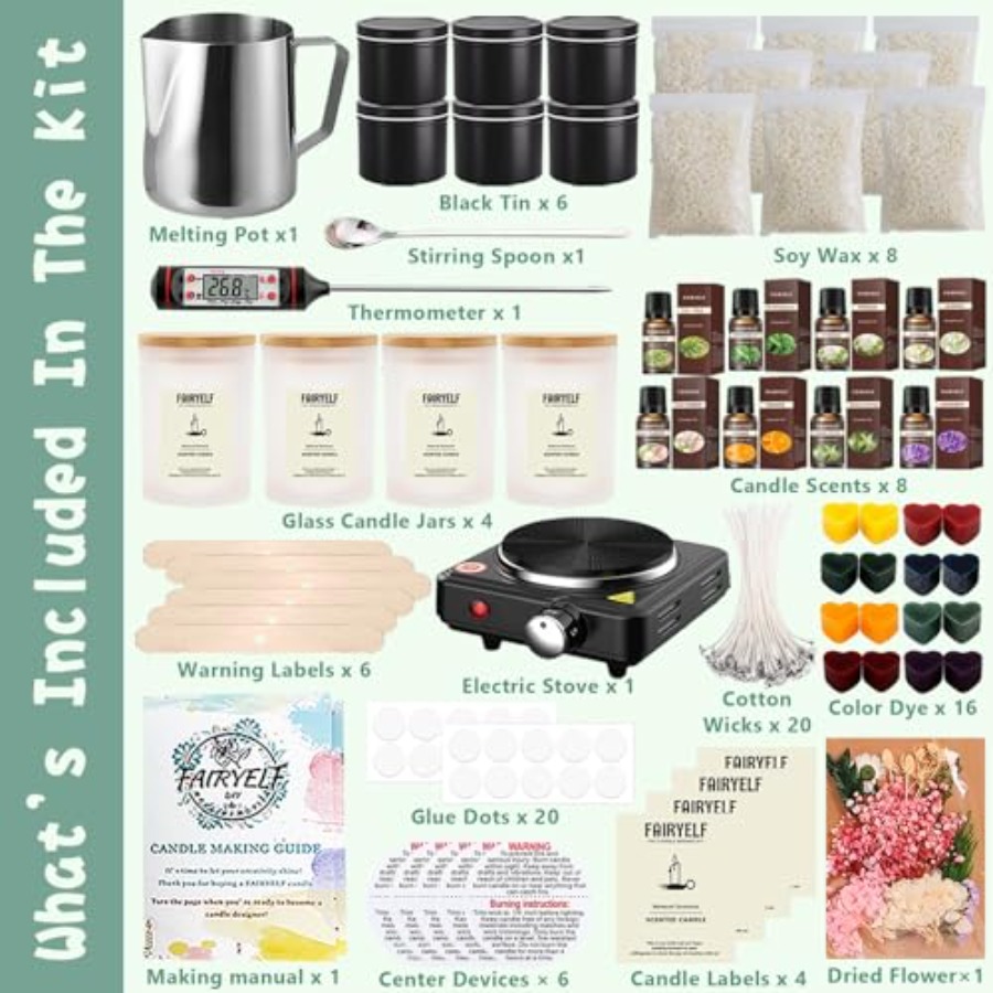 Premium Candle Making Kit with - Candle Making Kit For Adults recensie en prijs