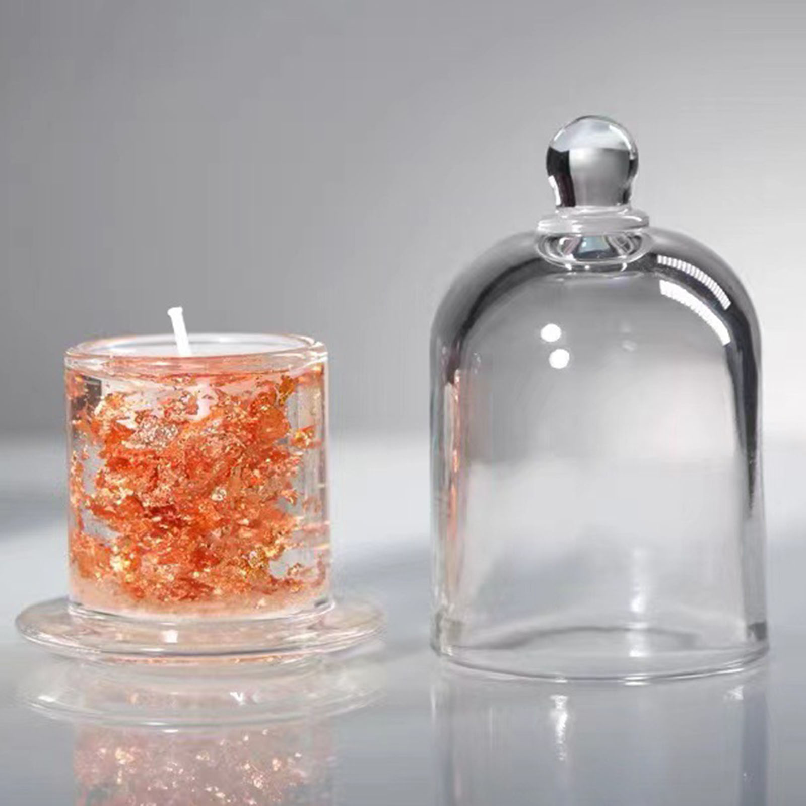 Glass Candle Holder Dome Cake  - Candle Making Glass recensie en prijs