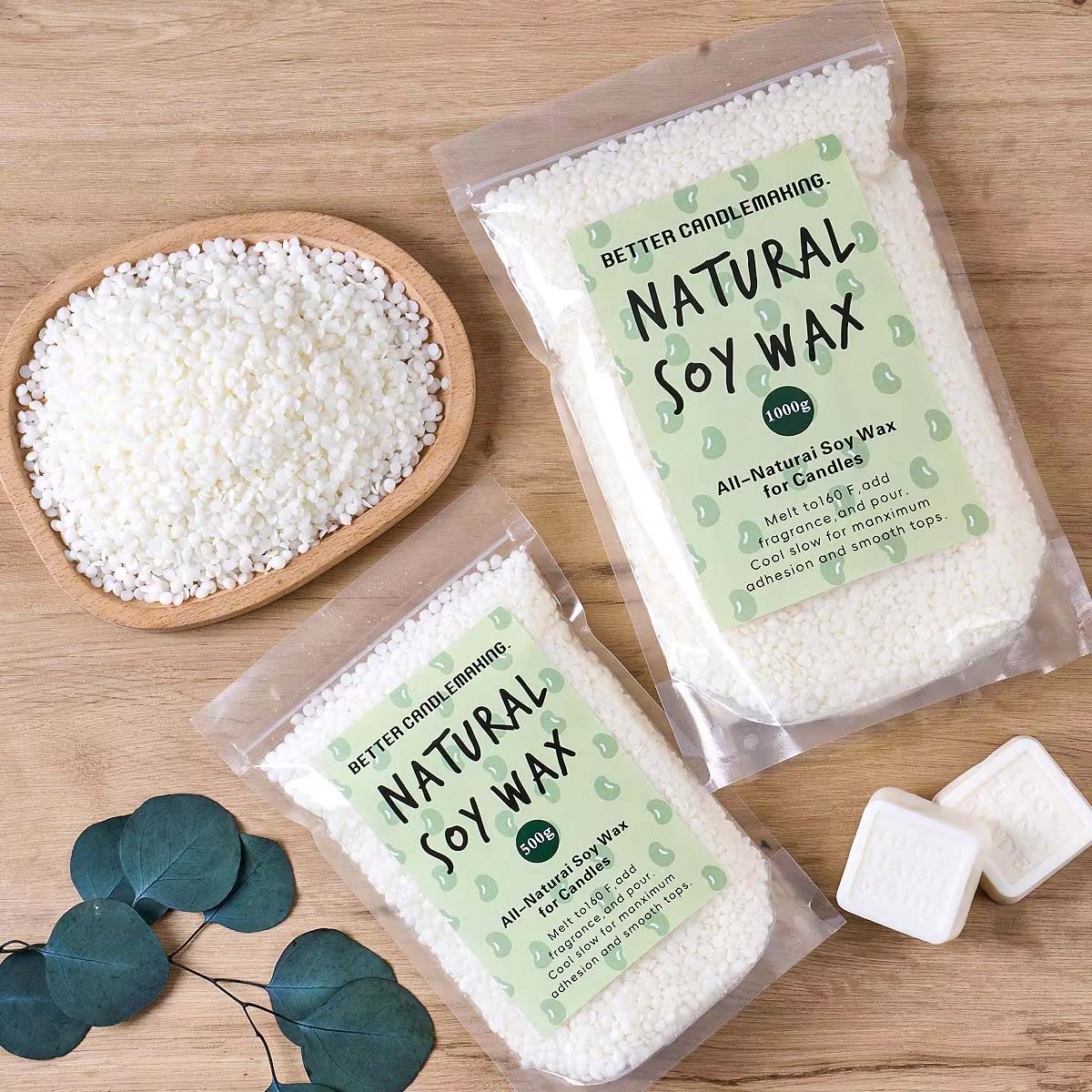 500g/1Kg Natural Soy Wax Parti - Soy Wax Pillar Blend recensie en prijs