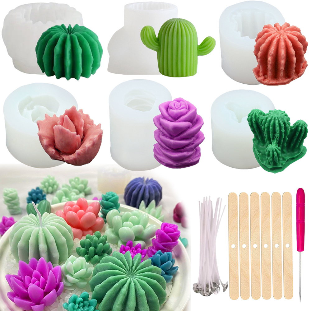 6pcs Succulent Silicone Candle - Candle Making Reno recensie en prijs