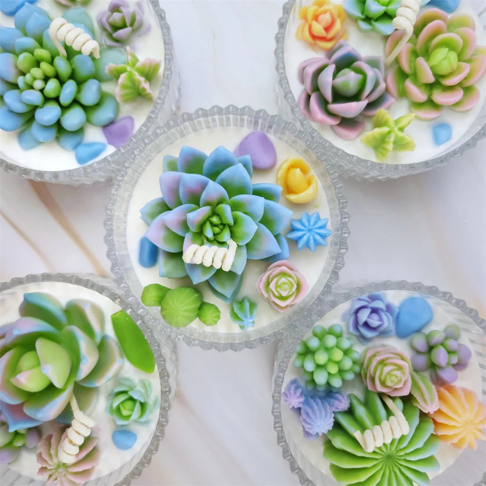 6pcs Succulent Silicone Candle - Candle Making Reno recensie en prijs