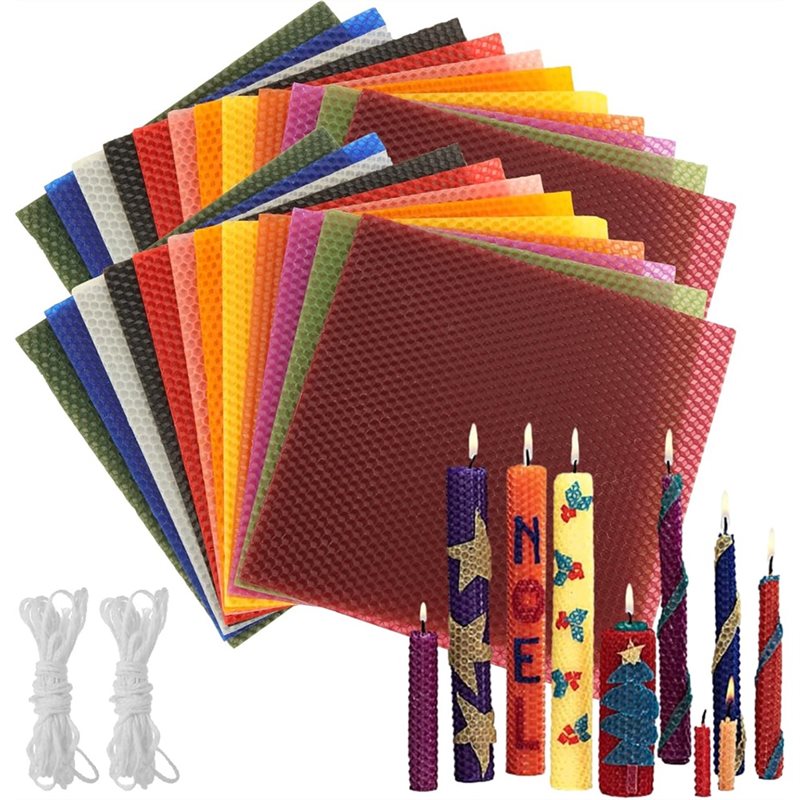 24Pcs 8x8 Inch Beeswax Sheets  - Candle Making Kit For Adults recensie en prijs